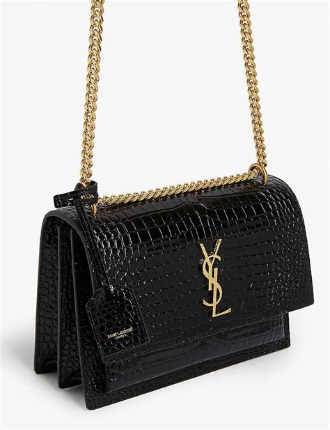 sac ysl noir croco|SAINT LAURENT YSL Bags for Women .